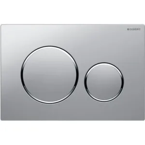 Geberit plaque de commande sigma20 2 touches - chrome - mat