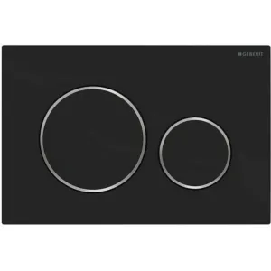 Geberit plaque de commande sigma20 2 touches noir - mat