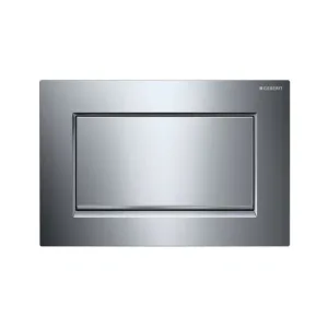 Geberit plaque de commande sigma30 1 touche - chrome - brillant