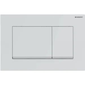 Geberit plaque de commande sigma30 2 touches blanc mat