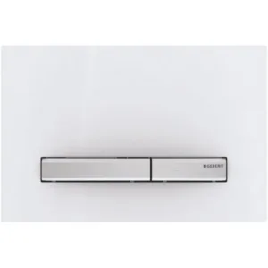 Geberit plaque de commande sigma50 2 touches blanc alpin