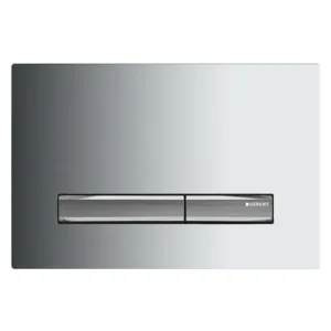 Geberit plaque de commande sigma50 2 touches - chrome