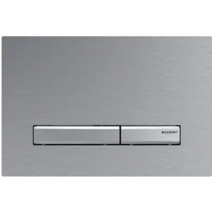 Geberit plaque de commande sigma50 2 touches - chrome bros