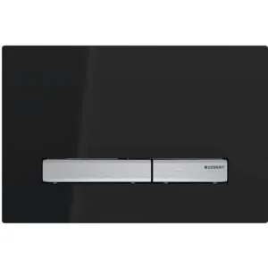 Geberit plaque de commande sigma50 2 touches noir