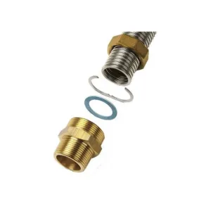 Sanutal raccord laiton flexible inox san dn16 1/2 " M